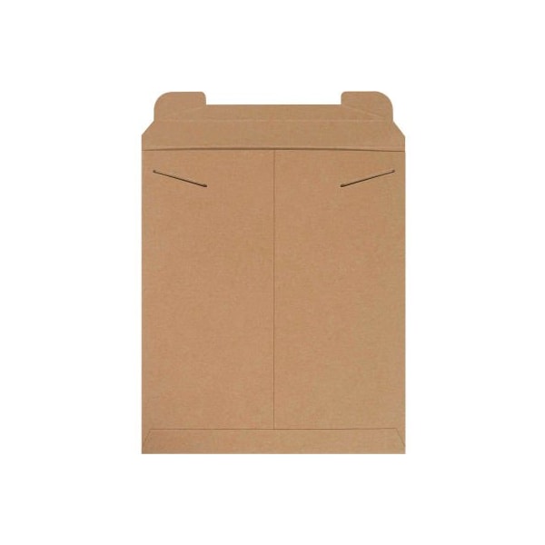 Stayflats® Tab Lock Mailers, 12-3/4"W x 15"L, Kraft, 100/Pack