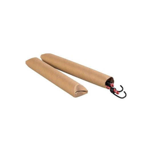 Crimped End Mailing Tubes, 2" Dia. x 24"L, 0.06" Thick, Kraft, 50/Pack
