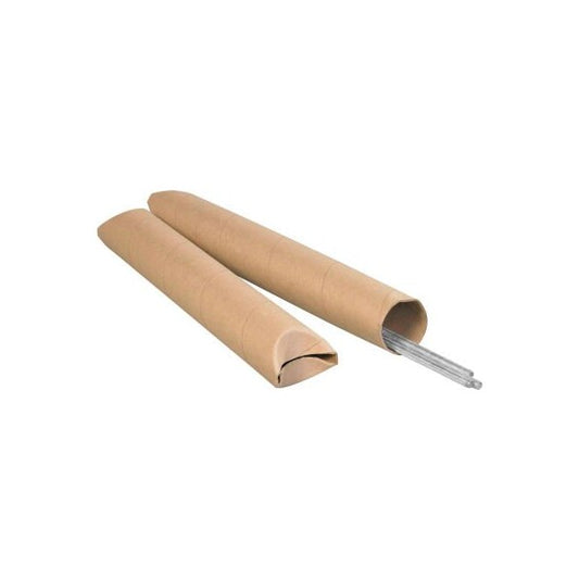 Crimped End Mailing Tubes, 3" Dia. x 36"L, 0.07" Thick, Kraft, 24/Pack