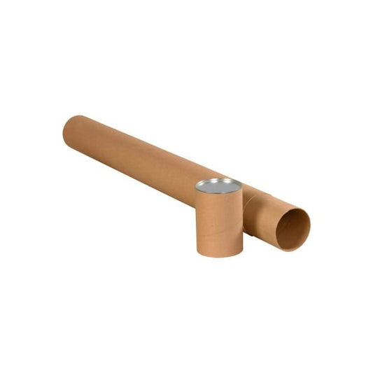 Premium Telescoping Tubes, 2" Dia. x 24"L, 0.125" Thick, Kraft, 25/Pack