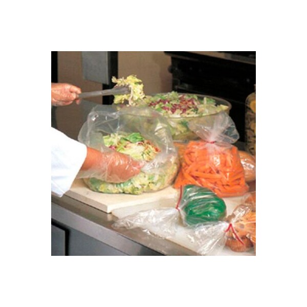 Low Density Gusset Poly Bags, 4"W x 2"D x 8"L, 1 Mil, Clear, 1000/Pack