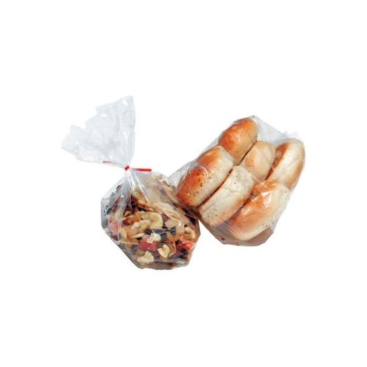Low Density Gusset Poly Bags, 10"W x 8"D x 24"L, 2 Mil, Clear, 500/Pack