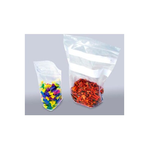 Reclosable Bags W/ Write On Strip, 1 Qt., 7"W x 8"L, 2 Mil, Clear, 500/Pack