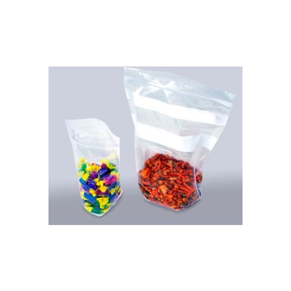Reclosable Bags W/ Write On Strip, 1 Gal., 10"W x 12"L, 4 Mil, Clear, 250/Pack