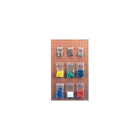 Clear Line Single Track Seal Top Bag W/Hang Hole 2W x 3L 2 Mil 1000/pk