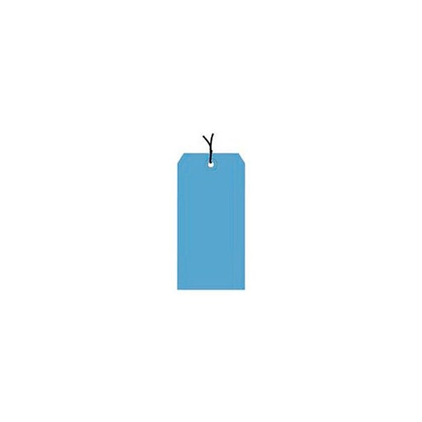 Shipping Tags, Pre Strung, #8, 6-1/4"L x 3-1/8"W, Dark Blue, 1000/Pack