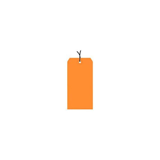 Shipping Tag Pre Strung #5 4-3/4L x 2-3/8W Orange 1000/Pack