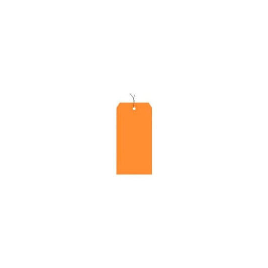 Shipping Tag Pre Wired#7 5-3/4L x 2-7/8W Orange 1000/Pack