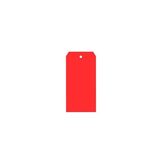 Shipping Tags, #8, 6-1/4"L x 3-1/8"W, Red, 1000/Pack