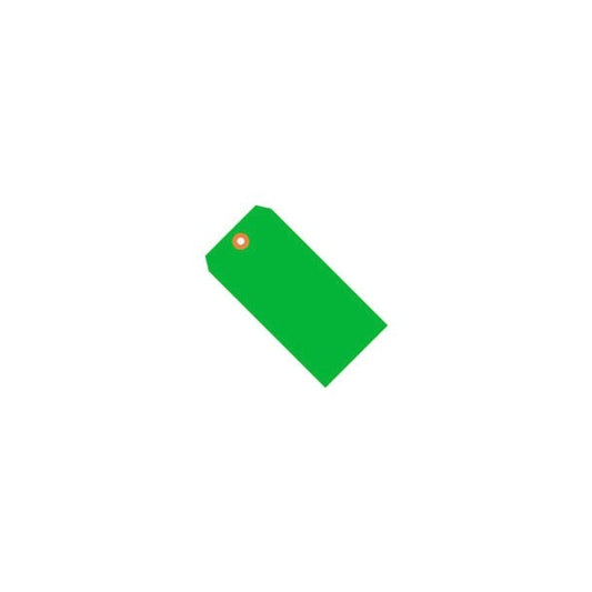 Shipping Tag #2 3-1/4L x 1-5/8W Fluorescent Green 1000/Pack