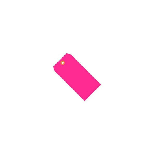 Shipping Tag #7 5-3/4L x 2-7/8W Fluorescent Pink 1000/Pack
