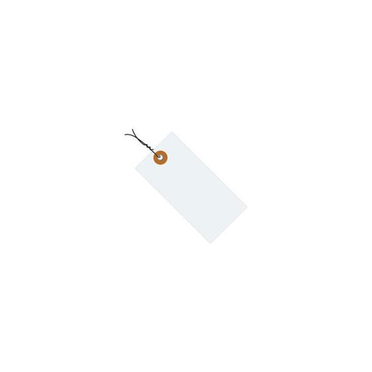 Tyvek¬Æ Shipping Tags, Pre Wired, #4, 4-1/4"L x 2-1/8"W, White, 1000/Pack