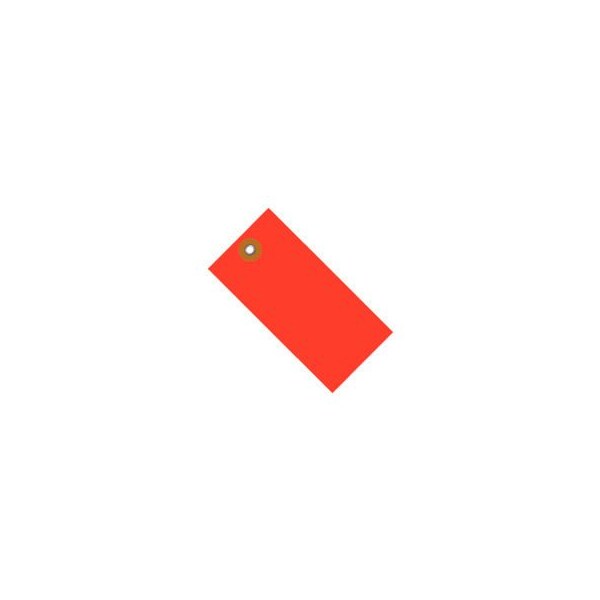 Tyvek¬Æ Shipping Tags, #5, 4-3/4"L x 2-3/8"W, Red, 100/Pack