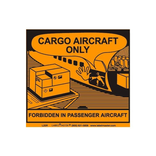 LabelMaster® L20R Cargo Aircraft Only Label, Paper, 500/Roll