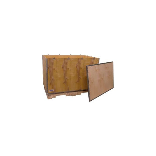 Global Industrial„? 6 Panel Shipping Crate w/ Lid & Pallet, 47-1/4"L x 29-1/4"W x 29-1/2"H
