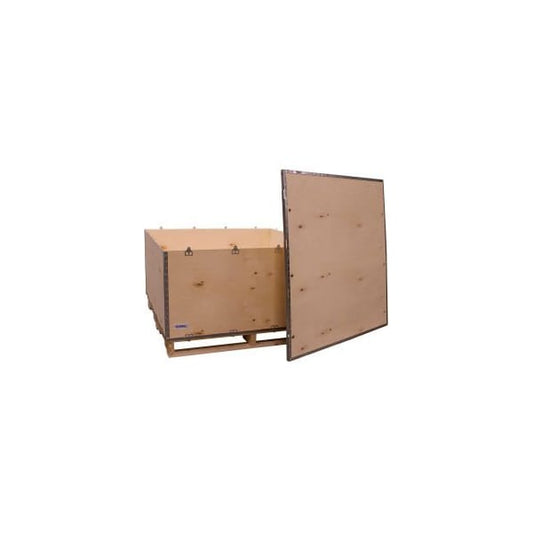 Global Industrial„? 6 Panel Shipping Crate w/ Lid & Pallet, 47-1/4"L x 47-1/4"W x 22-1/2"H