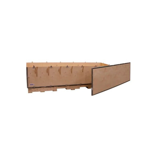 Global Industrial„? 6 Panel Shipping Crate w/ Lid & Pallet, 83-1/4"L x 23-1/4"W x 17-1/2"H