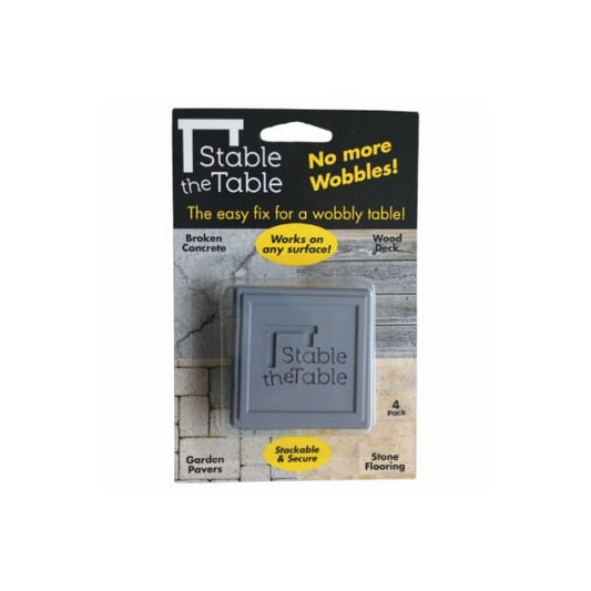 4PK GRY SQ Stable Table