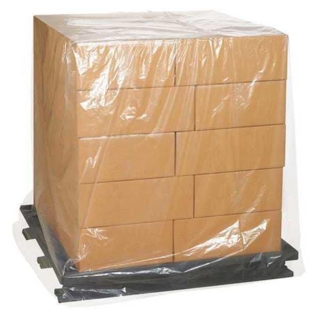 Clear Pallet Cover, 48" W, 96" L, 46" H