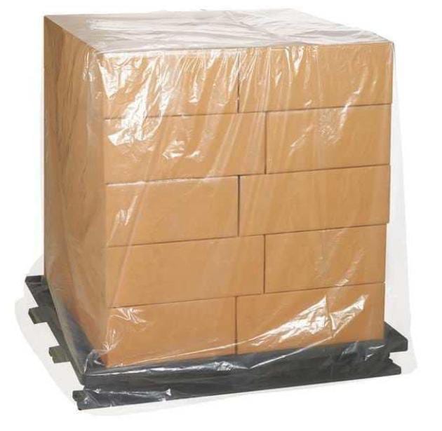 Clear Pallet Cover, 48" W, 96" L, 48" H