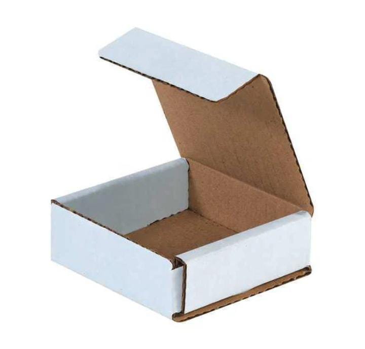 Corrugated Mailers, 3" x 3" x 1", White, 50PK