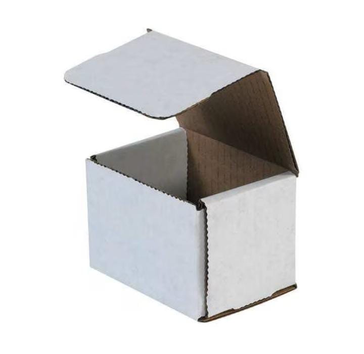 Corrugated Mailers, 4" x 3" x 3", White, 50PK