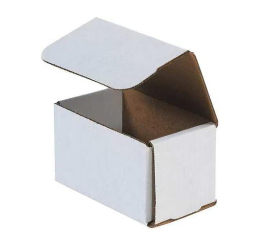 Corrugated Mailers, 7" x 7" x 5", White, 50PK