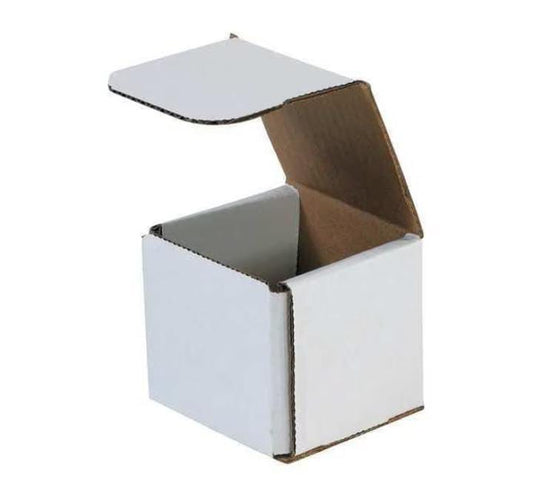 Corrugated Mailers, 7" x 7" x 7", White, 50PK