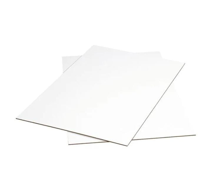 Corrugated Sheets, 48" x 40", White, 5/Bundle