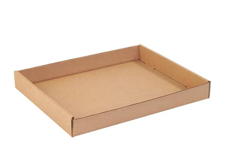 Corrugated Trays, 15" x 12" x 1-3/4", Kraft