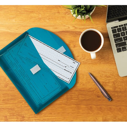 Reusable Poly Envelopes, 975in x 55in Asst'd Colors, Transparent, Side Loading, 1in Gusset, 36PK