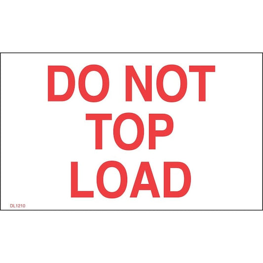 Label, DL1220, DO NOT TOP LOAD, 3" X 5"