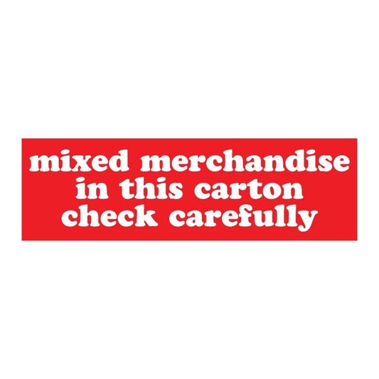 Label, DL1431, MIXED MERCHANDISE, 2" X 6"