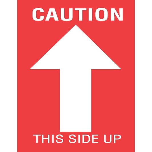 Label, DL1490, CAUTION THIS SIDE UP, 3" X 4"