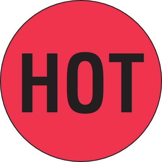 Label, DL1730, HOT, 2"
