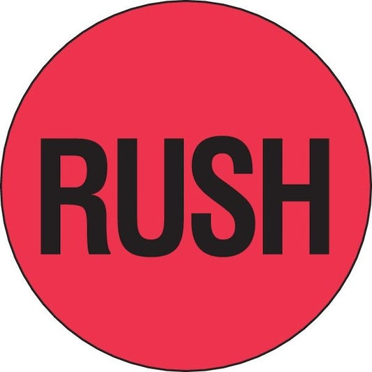 Label, DL1740, RUSH, 2"