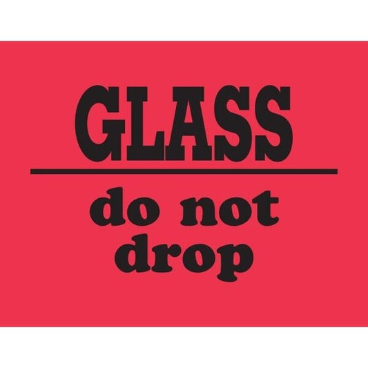 Label, DL1784, GLASS DO NOT DROP, 3" X 4"