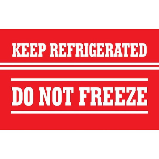 Label, DL1805, KEEP REFRIGERATED DO NOT FREEZE, 3" X 5"