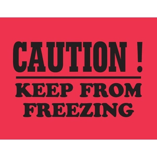 Label, DL1807, CAUTION KEEP FROM FREEZING, 3" X 4"
