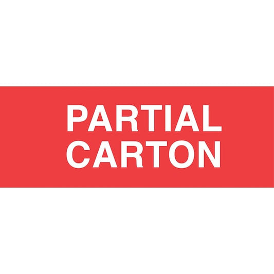 Label, DL1860, PARTIAL CARTON, 2" X 6"