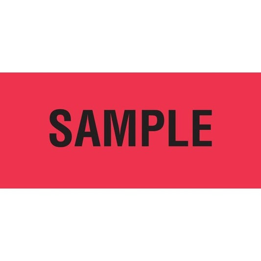 Label, DL1863, SAMPLE, 1-1/2" X 4"
