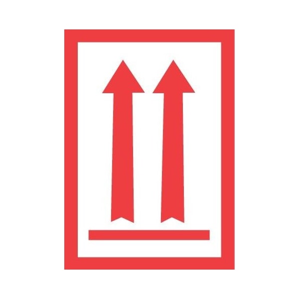 Label, DL1930, ARROWS UP FLAGGED, 3" X 5"