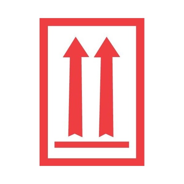 Label, DL1931, ARROWS UP FLAGGED, 4" X 6"