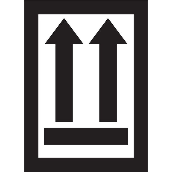 Label, DL2000, ARROWS UP, 3" X 4-1/2"