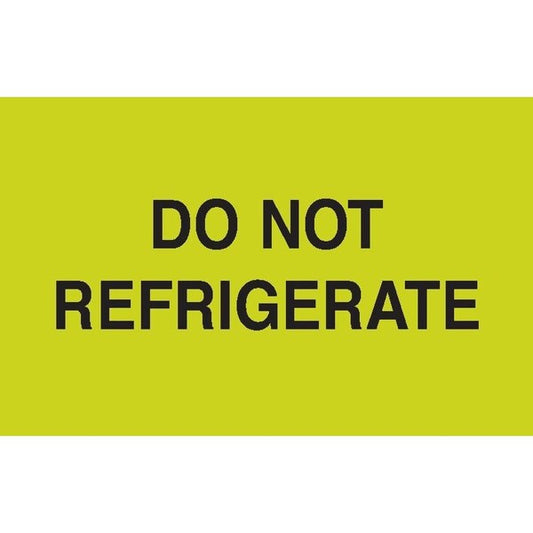 Label, DL2222, DO NOT REFRIGERATE, 3" X 5"