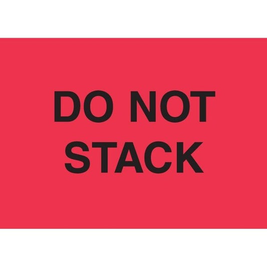 Label, DL2344, DO NOT STACK, 2" X 3"