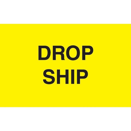 Label, DL2362, DROP SHIP, 3" X 5"