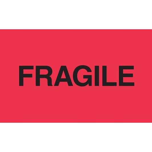 Label, DL2423, FRAGILE, 3" X 5"