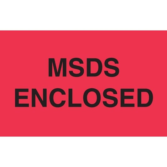 Label, DL2523, MSDS ENCLOSED, 3" X 5"
