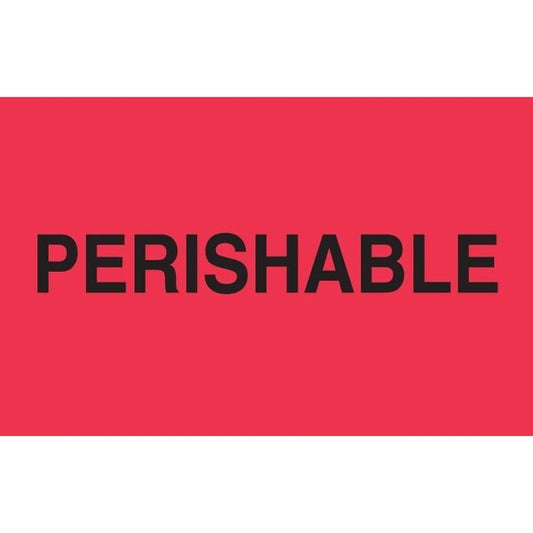 Label, DL2583, PERISHABLE, 3" X 5"